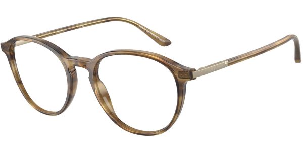 Dioptrické brýle Giorgio Armani model 7237, barva obruby hnědá lesk, stranice hnědá lesk, kód barevné varianty 6002. 