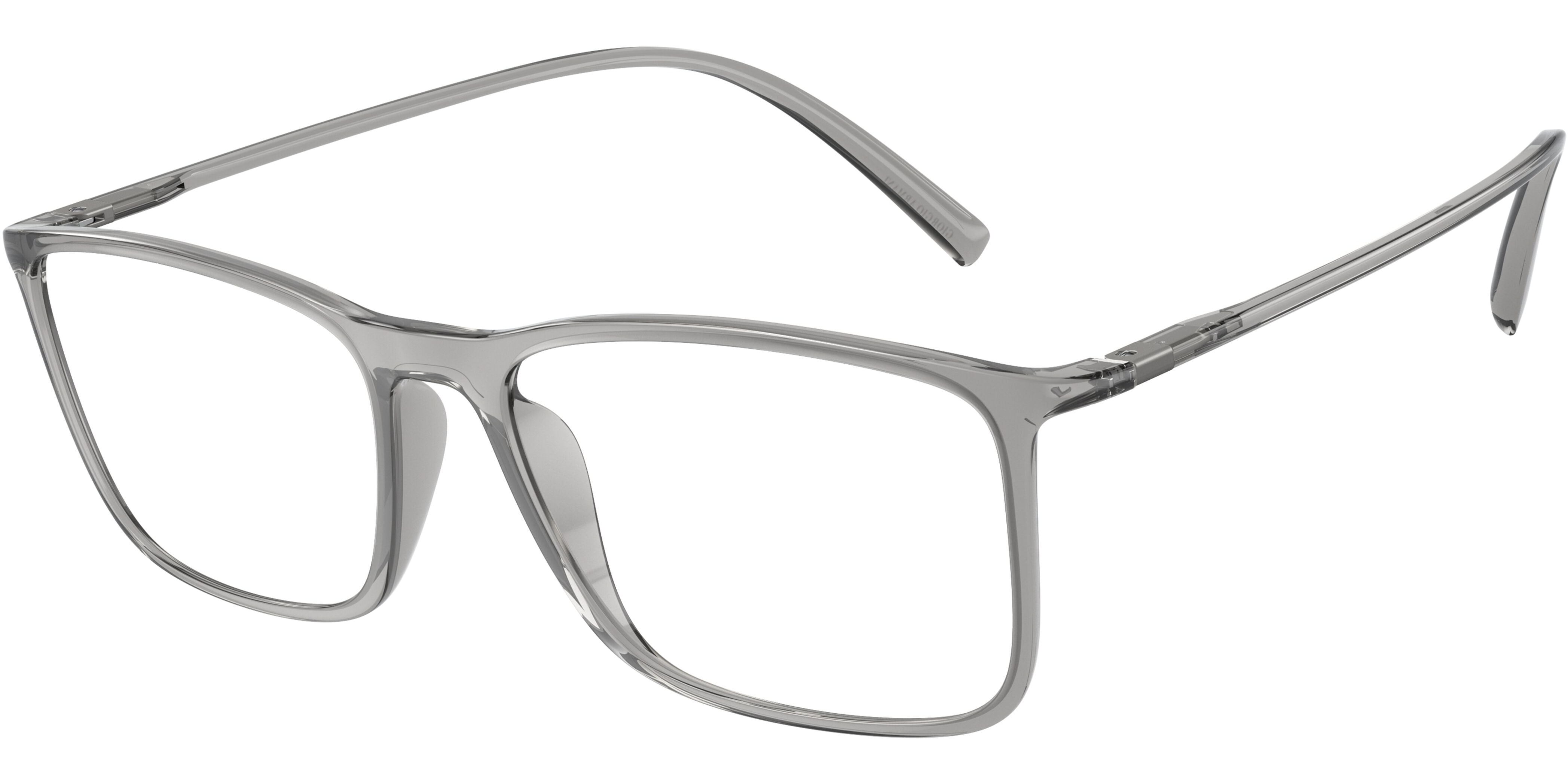 Dioptrické brýle Giorgio Armani model 7244U, barva obruby šedá čirá mat, stranice šedá čirá mat, kód barevné varianty 5948. 