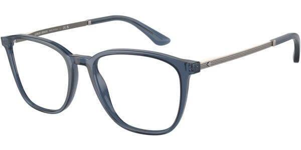 Dioptrické brýle Giorgio Armani model 7250, barva obruby modrá lesk, stranice šedá mat, kód barevné varianty 6035. 