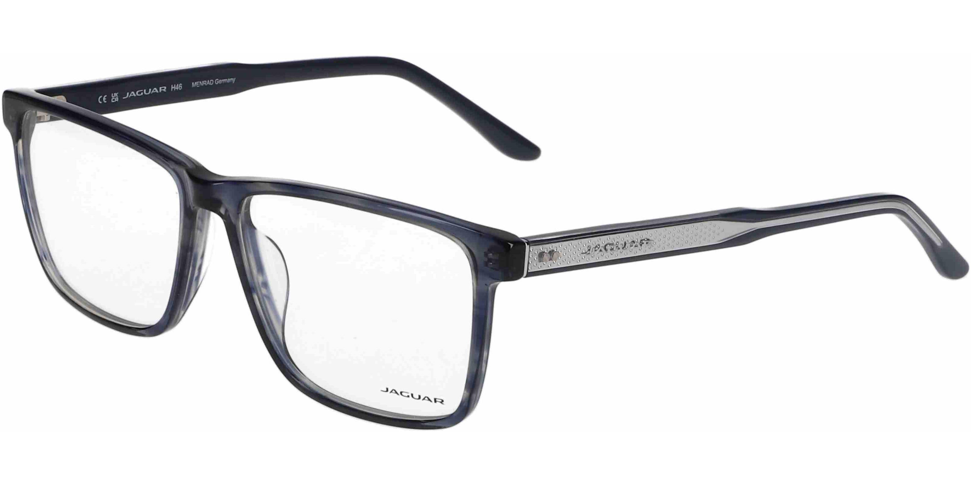 Dioptrické brýle Jaguar model 31033, barva obruby modrá šedá lesk, stranice modrá šedá lesk, kód barevné varianty 5223. 