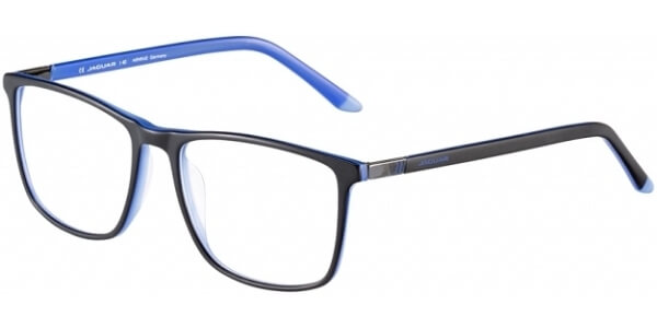 Dioptrické brýle Jaguar model 31514, barva obruby černá modrá lesk, stranice černá modrá lesk, kód barevné varianty 4616. 