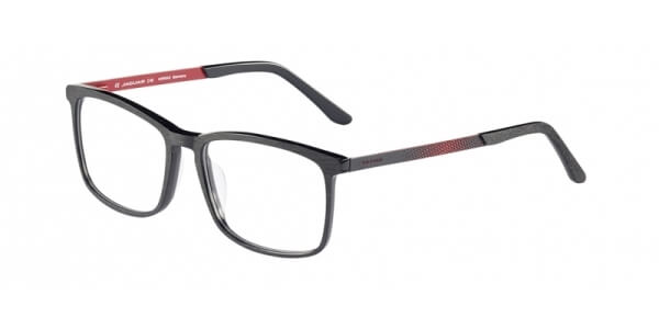 Dioptrické brýle Jaguar model 32500, barva obruby černá mat, stranice černá červená mat, kód barevné varianty 8840. 