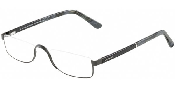 Dioptrické brýle Jaguar model 33095, barva obruby černá mat, stranice černá šedá lesk, kód barevné varianty 1063. 