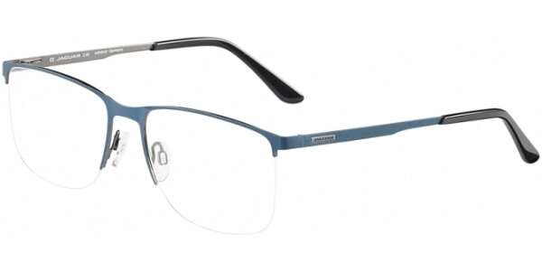 Dioptrické brýle Jaguar model 33098, barva obruby modrá šedá mat, stranice modrá šedá mat, kód barevné varianty 3100. 