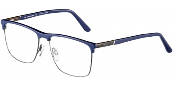 Dioptrické brýle Jaguar model 33101, barva obruby modrá šedá mat, stranice modrá mat, kód barevné varianty 6412. 