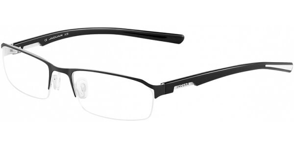 Dioptrické brýle Jaguar model 33513, barva obruby černá bílá mat, stranice černá bílá lesk, kód barevné varianty 780. 