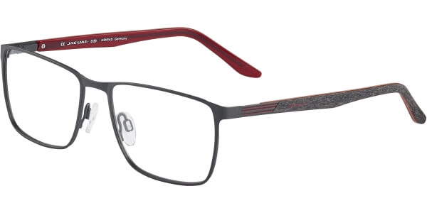 Dioptrické brýle Jaguar model 33591, barva obruby šedá mat, stranice šedá červená mat, kód barevné varianty 1120. 