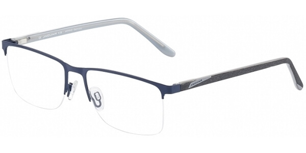 Dioptrické brýle Jaguar model 33595, barva obruby modrá mat, stranice šedá mat, kód barevné varianty 1140. 