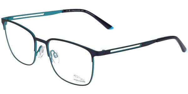 Dioptrické brýle Jaguar model 33627, barva obruby modrá mat, stranice modrá mat, kód barevné varianty 3100. 