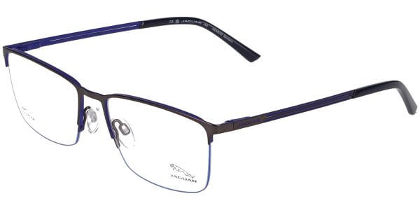 Dioptrické brýle Jaguar model 33630, barva obruby šedá modrá mat, stranice šedá modrá mat, kód barevné varianty 4200. 