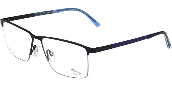 Dioptrické brýle Jaguar model 33633, barva obruby černá modrá mat, stranice černá modrá mat, kód barevné varianty 3100. 