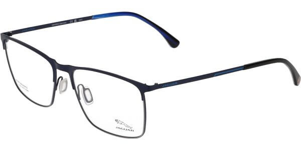 Dioptrické brýle Jaguar model 33843, barva obruby modrá mat, stranice modrá mat, kód barevné varianty 3100. 