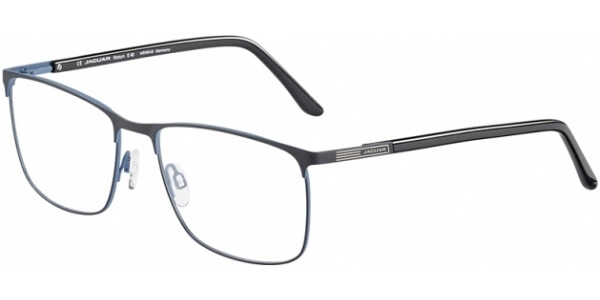 Dioptrické brýle Jaguar model 35053, barva obruby černá modrá mat, stranice černá mat, kód barevné varianty 1128. 