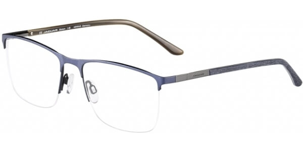 Dioptrické brýle Jaguar model 35055, barva obruby modrá mat, stranice modrá hnědá mat, kód barevné varianty 3100. 