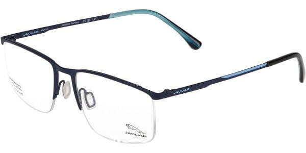Dioptrické brýle Jaguar model 35600, barva obruby modrá mat, stranice modrá mat, kód barevné varianty 3100. 