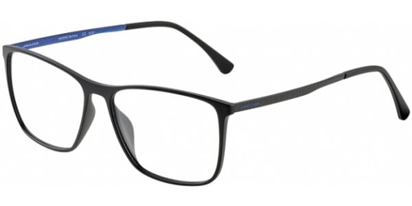 Dioptrické brýle Jaguar model 36805, barva obruby černá mat, stranice šedá modrá mat, kód barevné varianty 6100. 