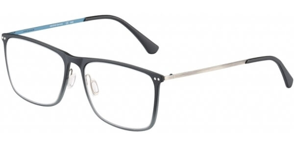 Dioptrické brýle Jaguar model 36809, barva obruby černá mat, stranice šedá modrá mat, kód barevné varianty 6100. 