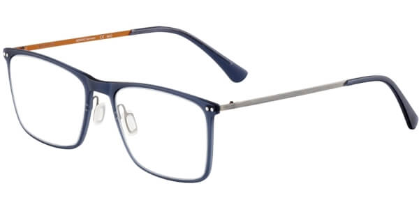 Dioptrické brýle Jaguar model 36812, barva obruby modrá mat, stranice šedá oranžová mat, kód barevné varianty 3100. 