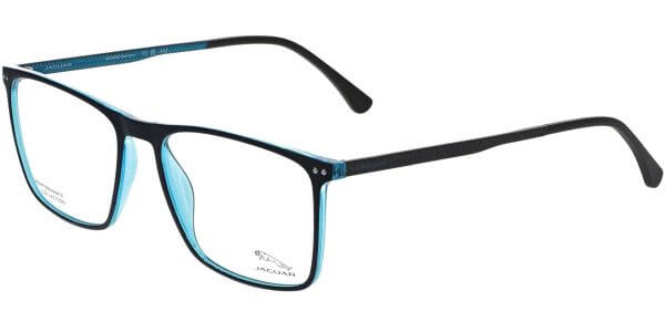 Dioptrické brýle Jaguar model 36822, barva obruby modrá tyrkysová mat, stranice šedá mat, kód barevné varianty 3100. 