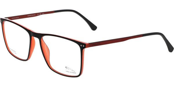 Dioptrické brýle Jaguar model 36822, barva obruby černá oranžová mat, stranice oranžová mat, kód barevné varianty 6100. 