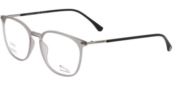 Dioptrické brýle Jaguar model 36824, barva obruby šedá mat, stranice černá mat, kód barevné varianty 6501. 