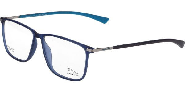 Dioptrické brýle Jaguar model 36825, barva obruby modrá mat, stranice černá mat, kód barevné varianty 3100. 