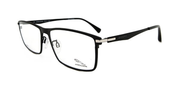 Dioptrické brýle Jaguar model 39512, barva obruby černá mat, stranice černá mat, kód barevné varianty 6100. 
