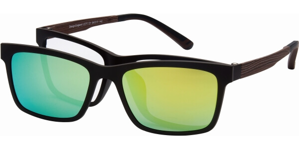 Dioptrické brýle London Club model 11, barva obruby hnědá mat, stranice hnědá mat, kód barevné varianty C1. 
