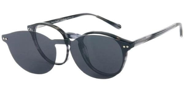 Dioptrické brýle London Club model 1130, barva obruby černá šedá lesk, stranice černá šedá lesk, kód barevné varianty C2. 