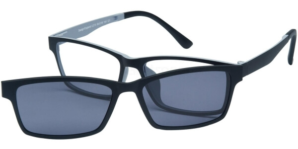 Dioptrické brýle London Club model 13, barva obruby černá šedá mat, stranice černá šedá mat, kód barevné varianty C1. 