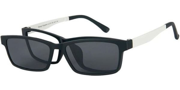 Dioptrické brýle London Club model 13, barva obruby černá mat, stranice bílá mat, kód barevné varianty C9. 