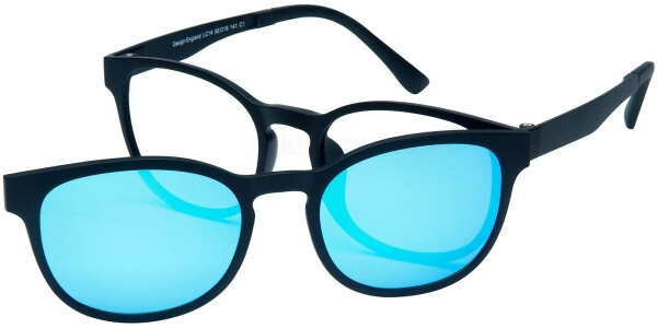 Dioptrické brýle London Club model 14, barva obruby černá mat, stranice černá mat, kód barevné varianty C1. 
