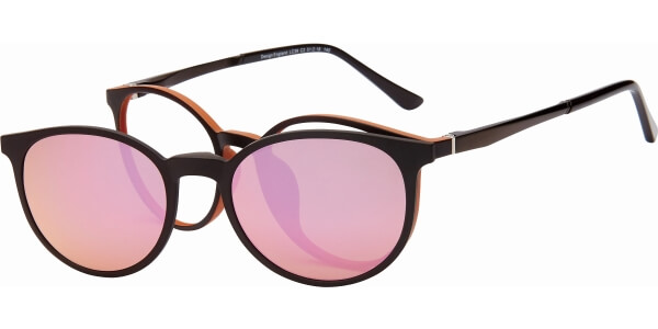 Dioptrické brýle London Club model 39, barva obruby hnědá mat, stranice hnědá mat, kód barevné varianty C2. 