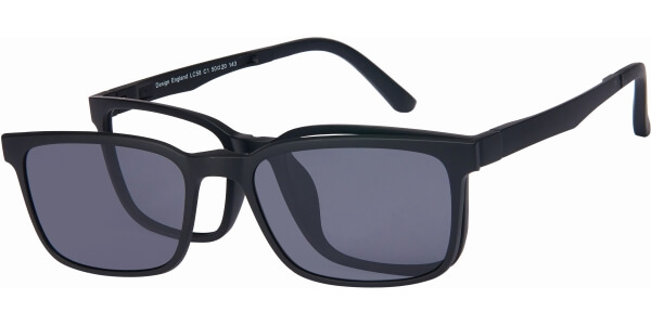 Dioptrické brýle London Club model 58, barva obruby černá mat, stranice černá mat, kód barevné varianty C1. 