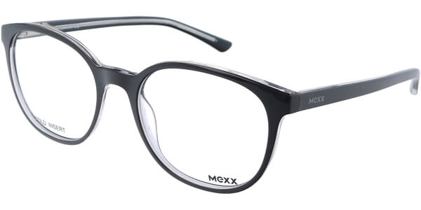 Dioptrické brýle MEXX model 2401, barva obruby černá čirá lesk, stranice černá čirá lesk, kód barevné varianty 100. 