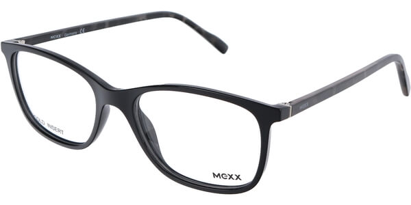 Dioptrické brýle MEXX model 2404, barva obruby černá lesk, stranice černá lesk, kód barevné varianty 100. 