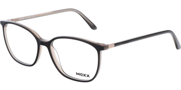 Dioptrické brýle MEXX model 2530, barva obruby hnědá čirá lesk, stranice hnědá čirá lesk, kód barevné varianty 100. 