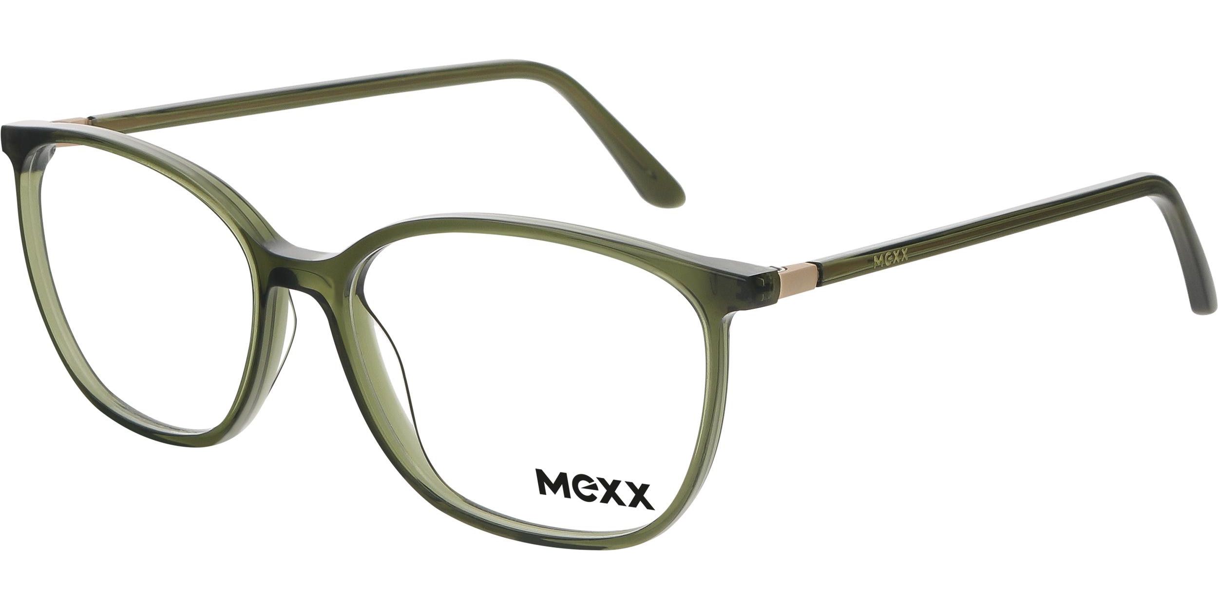 Dioptrické brýle MEXX model 2530, barva obruby zelená lesk, stranice zelená lesk, kód barevné varianty 102. 
