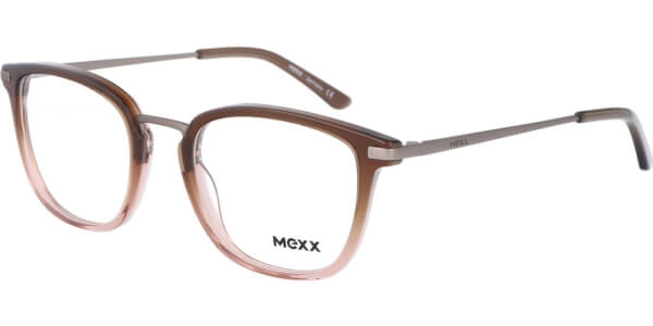 Dioptrické brýle MEXX model 2532, barva obruby hnědá lesk, stranice šedá lesk, kód barevné varianty 300. 
