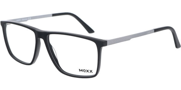 Dioptrické brýle MEXX model 2535, barva obruby černá mat, stranice šedá mat, kód barevné varianty 100. 