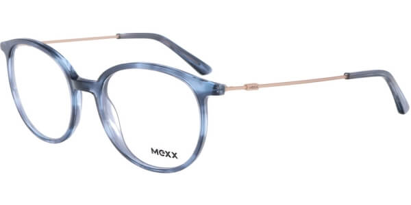 Dioptrické brýle MEXX model 2538, barva obruby modrá lesk, stranice zlatá lesk, kód barevné varianty 400. 