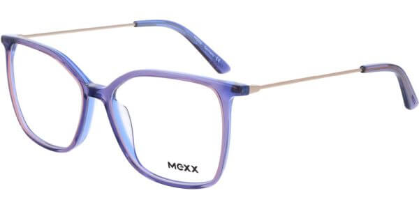 Dioptrické brýle MEXX model 2541, barva obruby fialová lesk, stranice zlatá lesk, kód barevné varianty 200. 