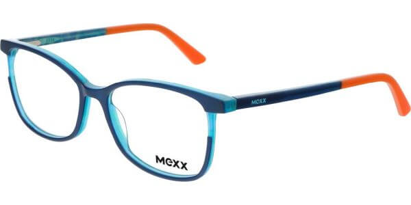 Dioptrické brýle MEXX model 2547, barva obruby modrá lesk, stranice modrá oranžová lesk, kód barevné varianty 600. 
