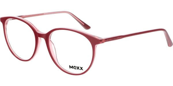 Dioptrické brýle MEXX model 2551, barva obruby vínová lesk, stranice vínová lesk, kód barevné varianty 200. 