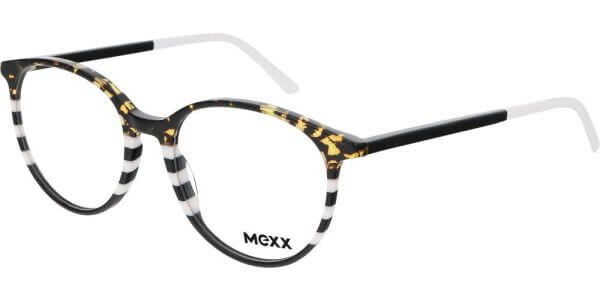 Dioptrické brýle MEXX model 2551, barva obruby hnédá bílá lesk, stranice černá bílá lesk, kód barevné varianty 700. 
