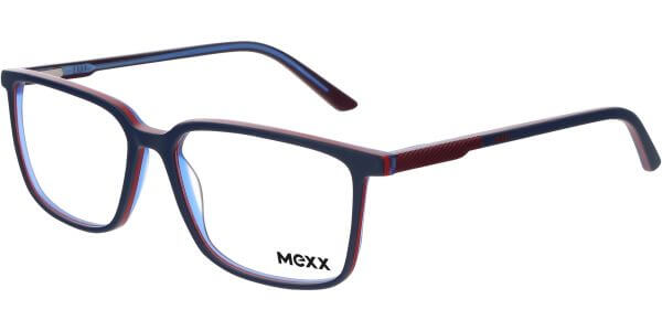 Dioptrické brýle MEXX model 2562, barva obruby černá červená mat, stranice modrá červená mat, kód barevné varianty 400. 