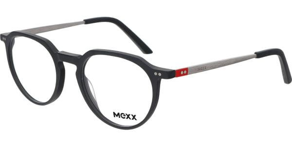Dioptrické brýle MEXX model 2566, barva obruby černá mat, stranice šedá červená mat, kód barevné varianty 100. 