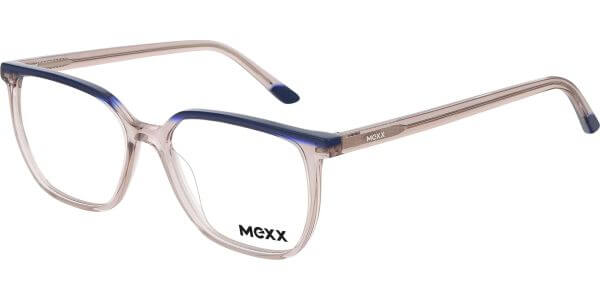 Dioptrické brýle MEXX model 2569, barva obruby béžová modrá lesk, stranice béžová lesk, kód barevné varianty 100. 