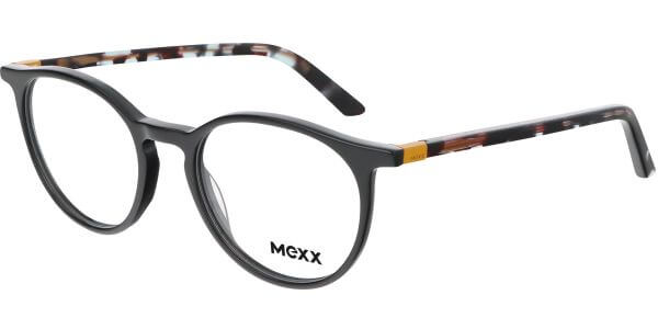 Dioptrické brýle MEXX model 2576, barva obruby černá lesk, stranice černá hnědá lesk, kód barevné varianty 300. 