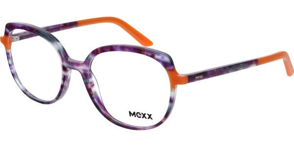 Dioptrické brýle MEXX model 2577, barva obruby fialová oranžová lesk, stranice fialová oranžová lesk, kód barevné varianty 200. 
